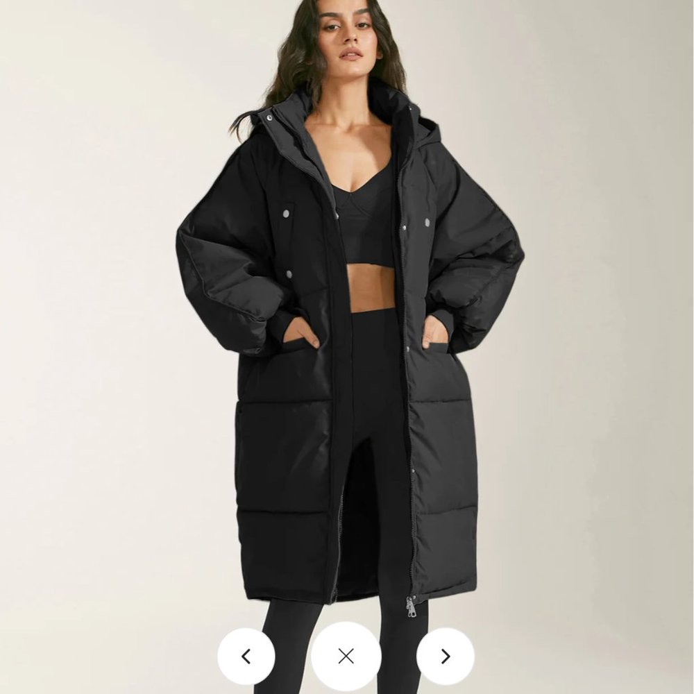 Oversized Hooded Long Puffer Coat | Commense | Small | NWT